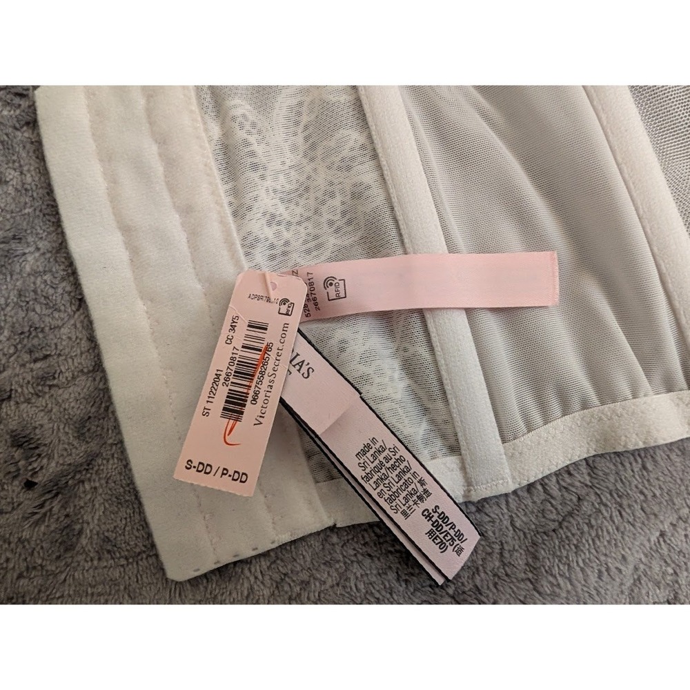 Victorias Secret Dream‎ Angels Lace Corset Bustier Top Ivory White Small-DD NEW - Picture 5 of 7